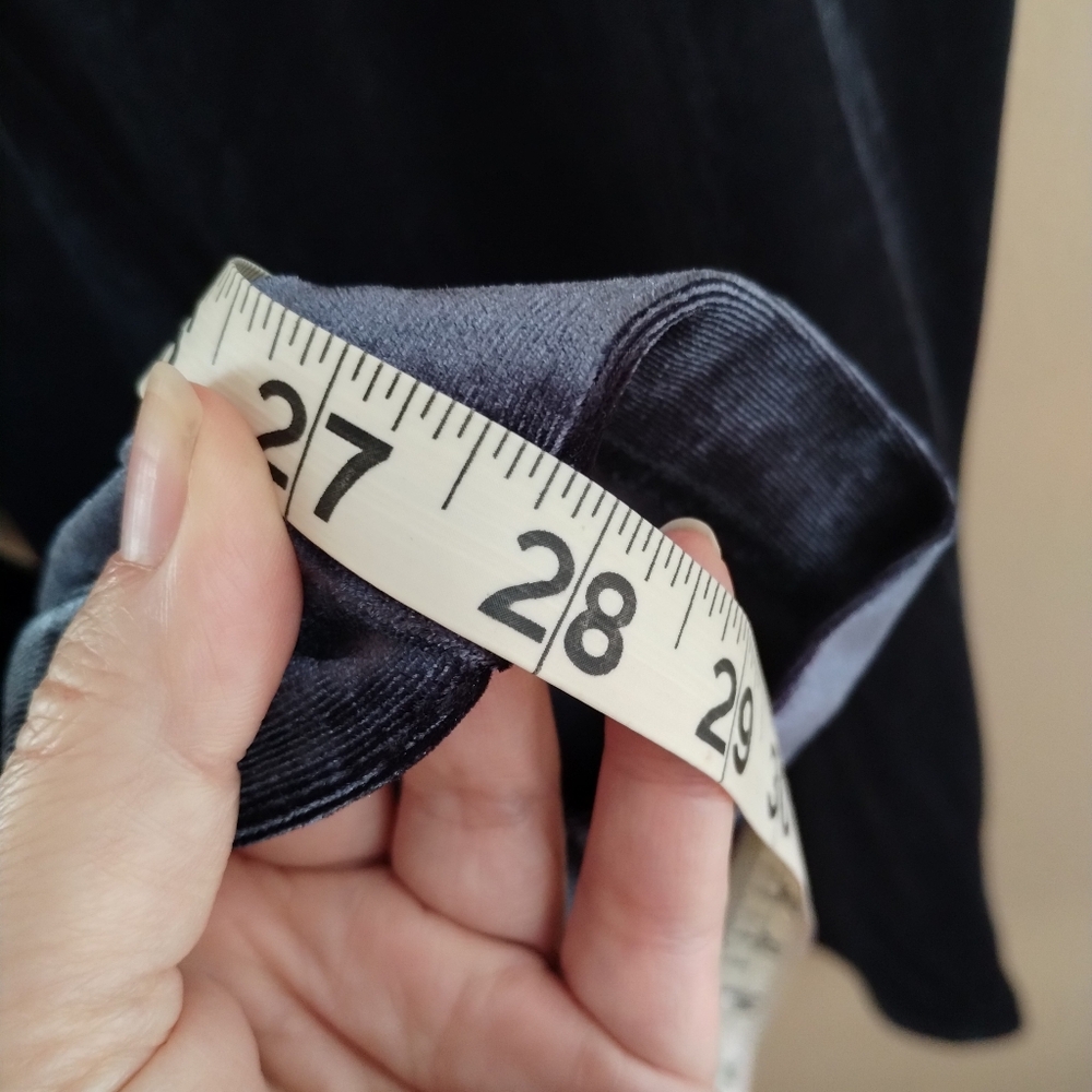 Jules & Leopold Midnight Blue Velvet Pants With Pockets And Tie Belt Size Small - Picture 10 of 10